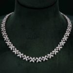 14k gold diamond necklace luxury marquise and round cut lab grown diamond necklace (1)