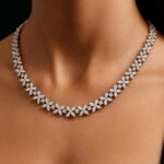 14k gold diamond necklace luxury marquise and round cut lab grown diamond necklace (3)