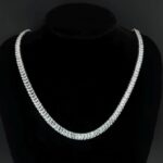 baguette diamond tennis chain necklace (8)