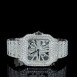 Iced Out Moissanite Watch