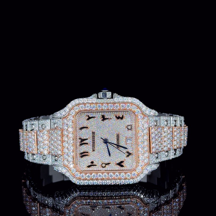 Rose Gold Radiance Arabic Diamond Watch