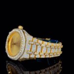 luxury iced out gold watch for men