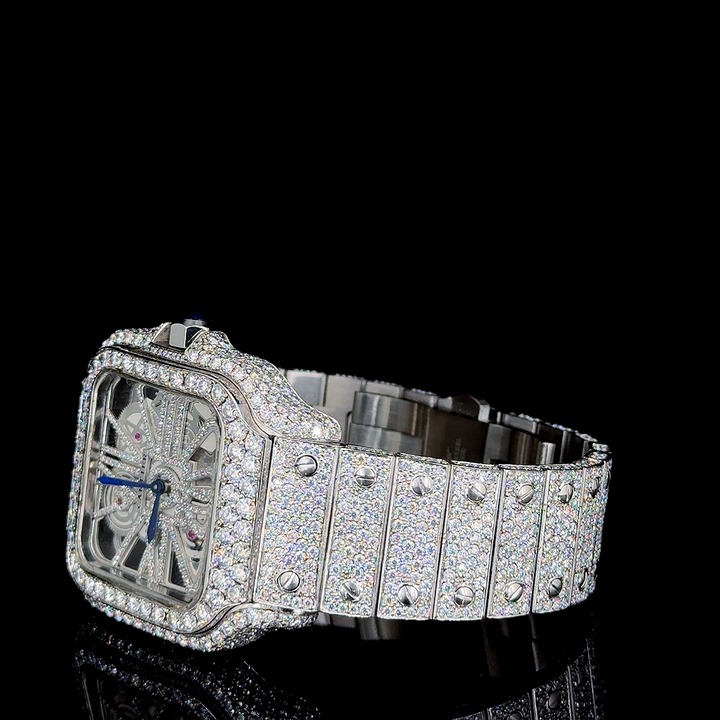 Iced Out Moissanite Watch 01