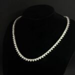diamond heart tennis chain necklace (1)
