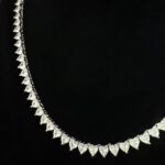 diamond heart tennis chain necklace (2)