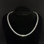 diamond heart tennis chain necklace (3)