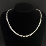 diamond heart tennis chain necklace (6)