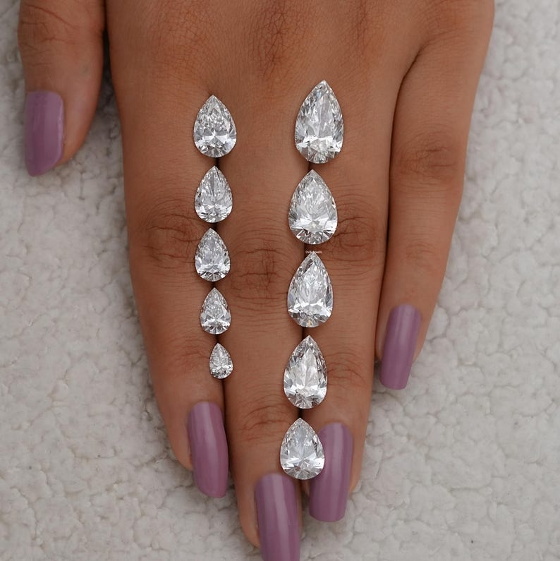 lab grown pear cut diamond (4)