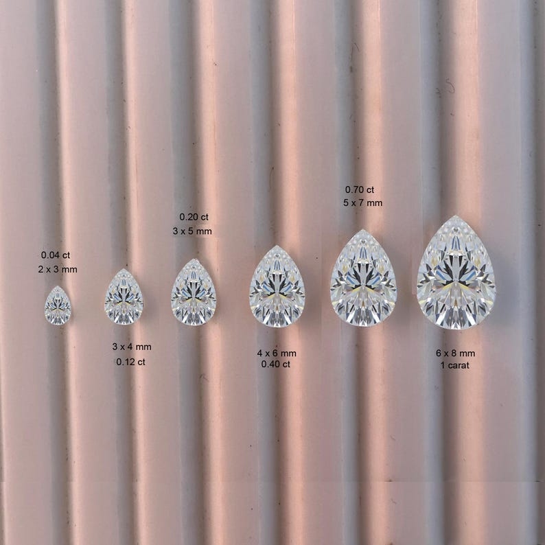 lab grown pear cut diamond (6)