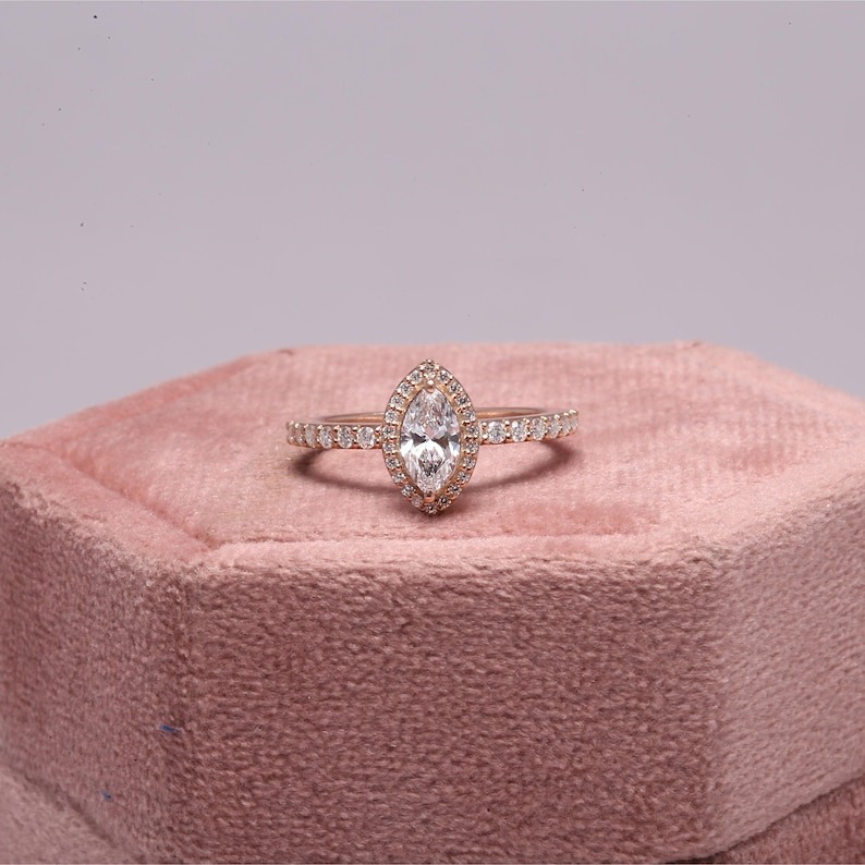 marquise cut moissanite engagement ring (3)