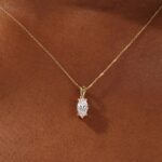 marquise cut solitaire pendant necklace (2)