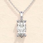 marquise cut solitaire pendant necklace (4)