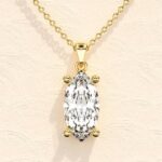 marquise cut solitaire pendant necklace (5)