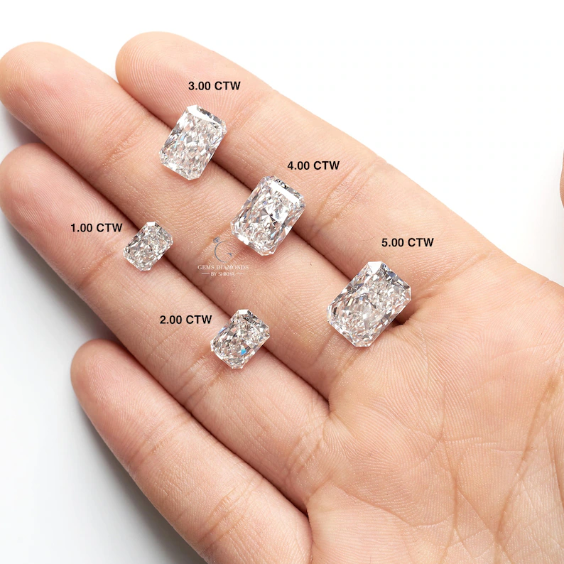 radiant cut lab grown diamond