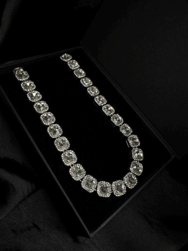 silver tennis chain necklace (1)