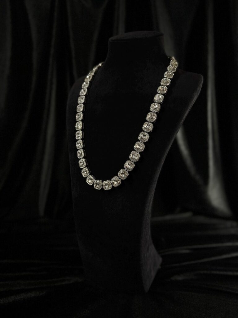 silver tennis chain necklace (2)